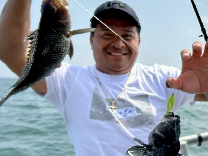 Sea bass fishing Ocean City Maryland