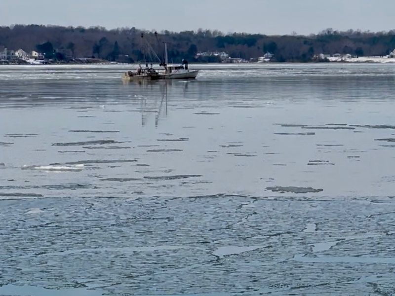 Frozen Chesapeake Bay