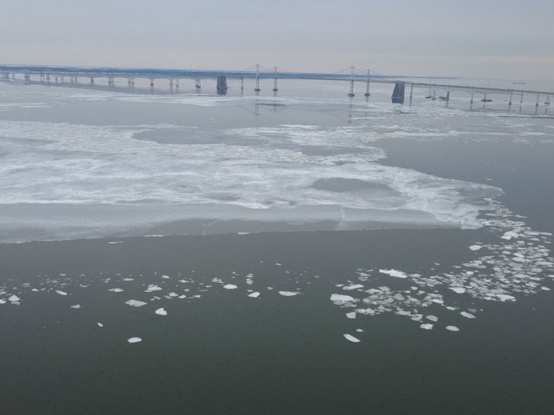 Frozen Chesapeake Bay