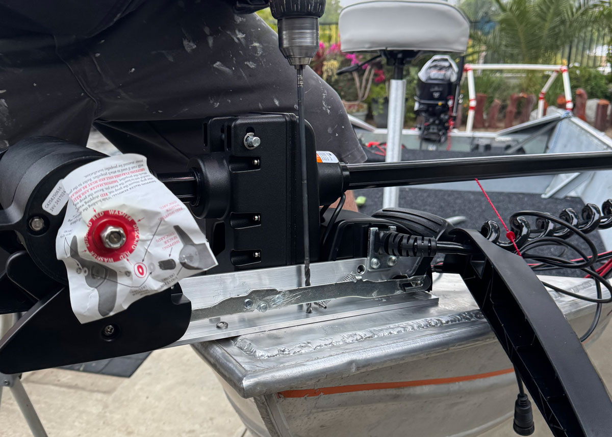 adding a trolling motor mount to a boat