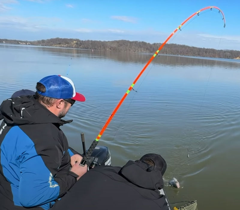 catching catfish on a cat slayer fishing rod from okuma