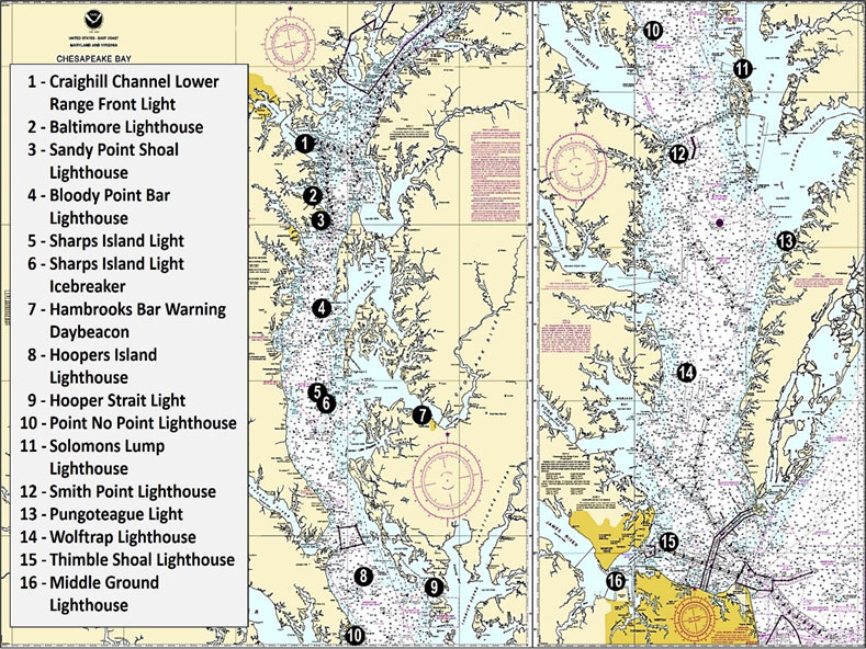 lighthouses for chesapeake bay fishing hotspots