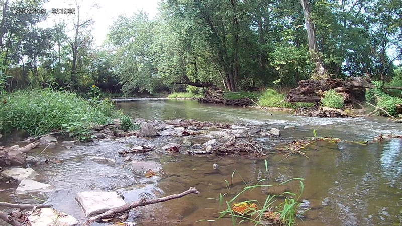 a creek for wet wade fishing