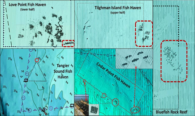 fishing reefs out of place