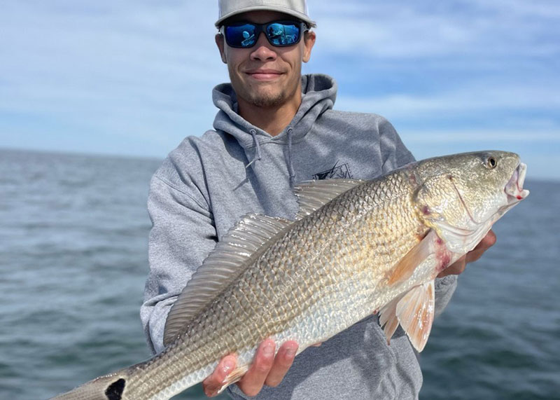 redfish caught in october