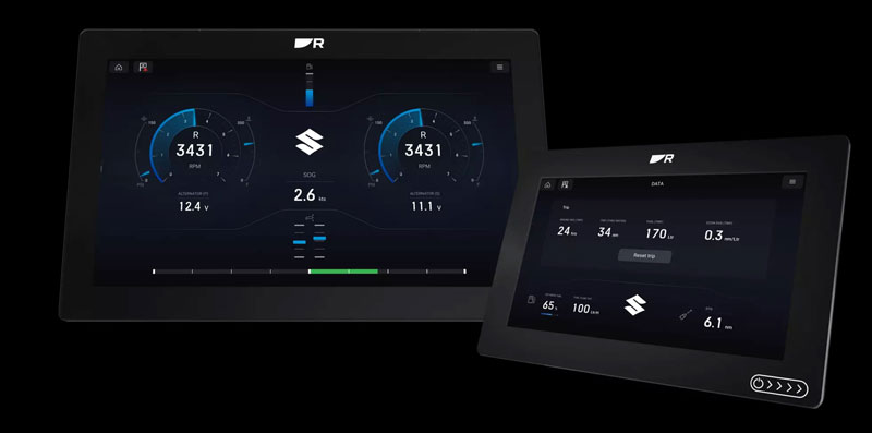 raymarine and suzuki display