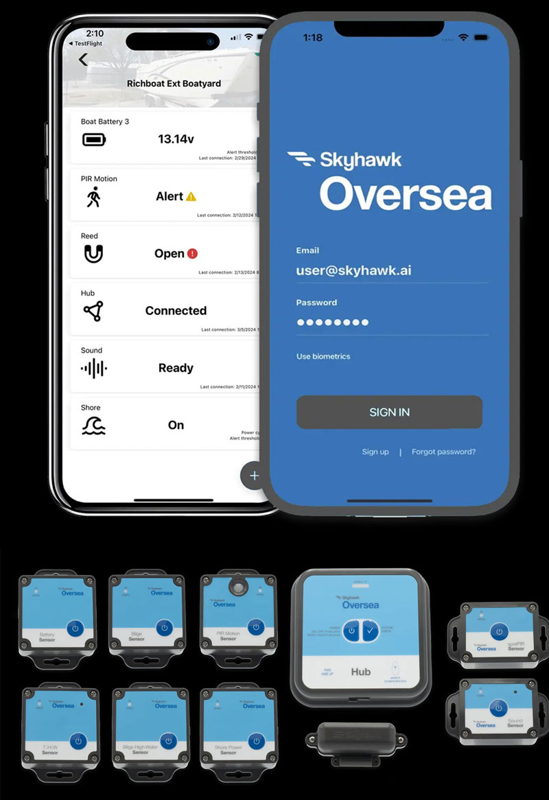 skyhawk oversea boat monitoring system