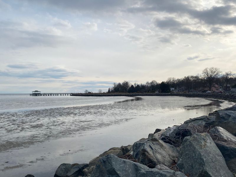 low tide chesapeake bay
