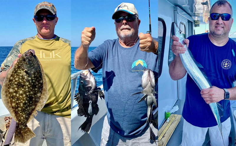 catch from wreck fishing